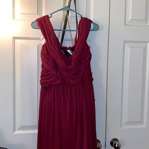 Wine bridesmaid Dress